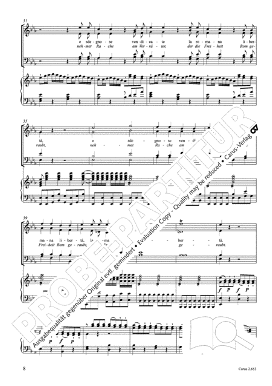 Choral collection Great Opera Choruses - Mozart * Haydn (choir & piano) Choir scores gallery preview page 19