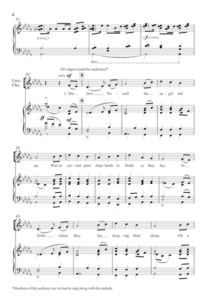 The First Nowell (Downloadable Keyboard/Choral Score)