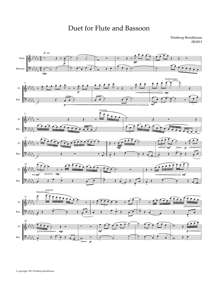 Flute and bassoon discount