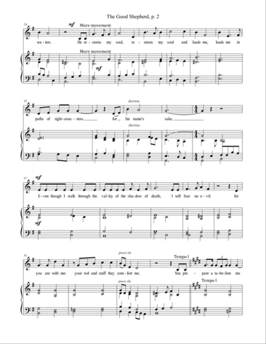The Good Shepherd Voice Solo scores gallery preview page 2