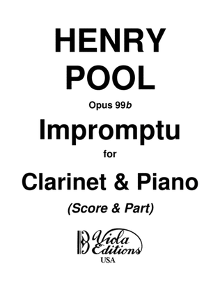 Book cover for Impromptu for Clarinet and Piano