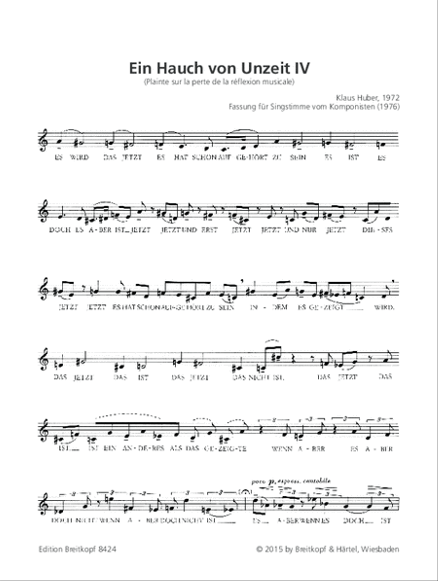 Ein Hauch von Unzeit Voice scores gallery preview page 2