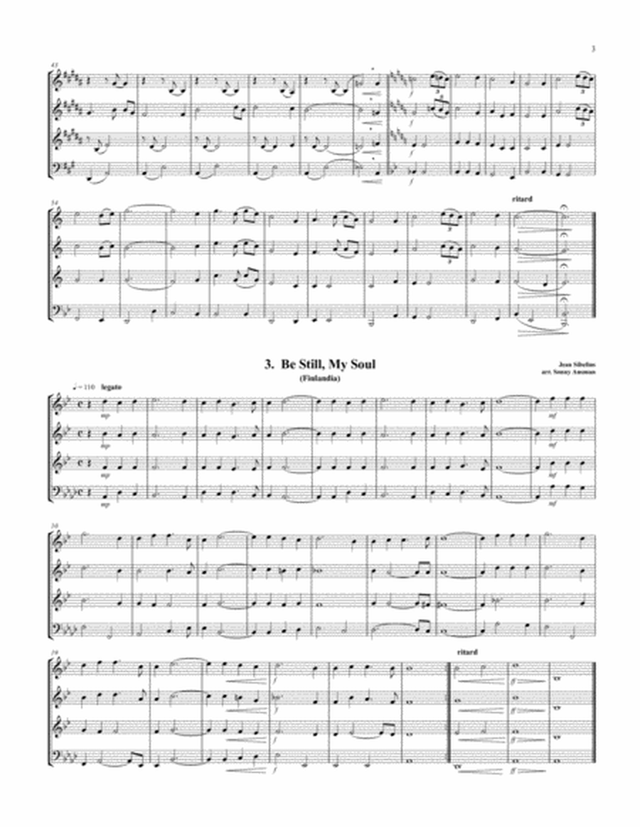 15 Hymns & Spirituals for Trombone Quartet-Bb Treble clef