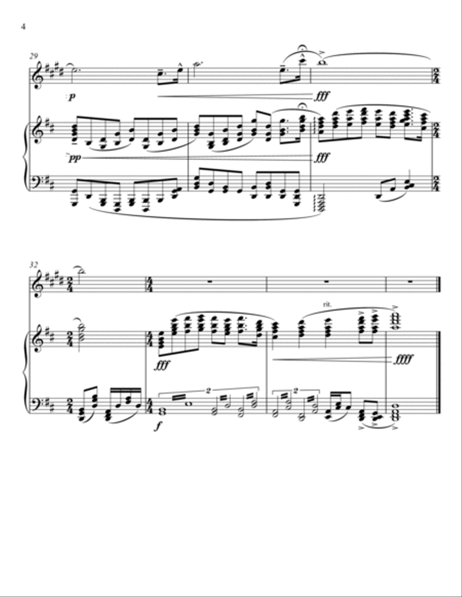 Giacomo Puccini - Nessun Dorma - Turandot (Clarinet Solo) Clarinet Solo scores gallery preview page 4