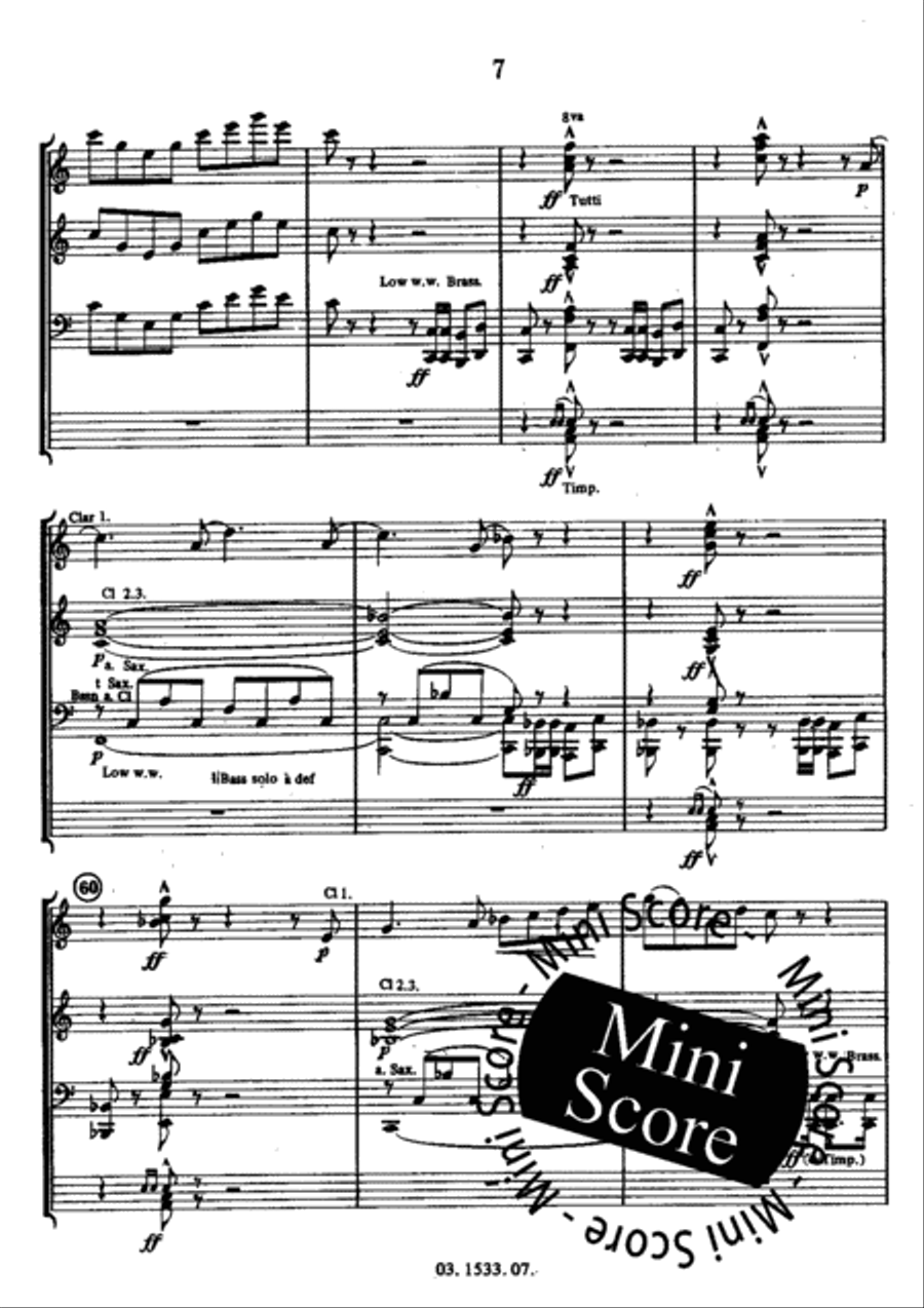Rossini's Birthday Party Concert Band scores gallery preview page 11