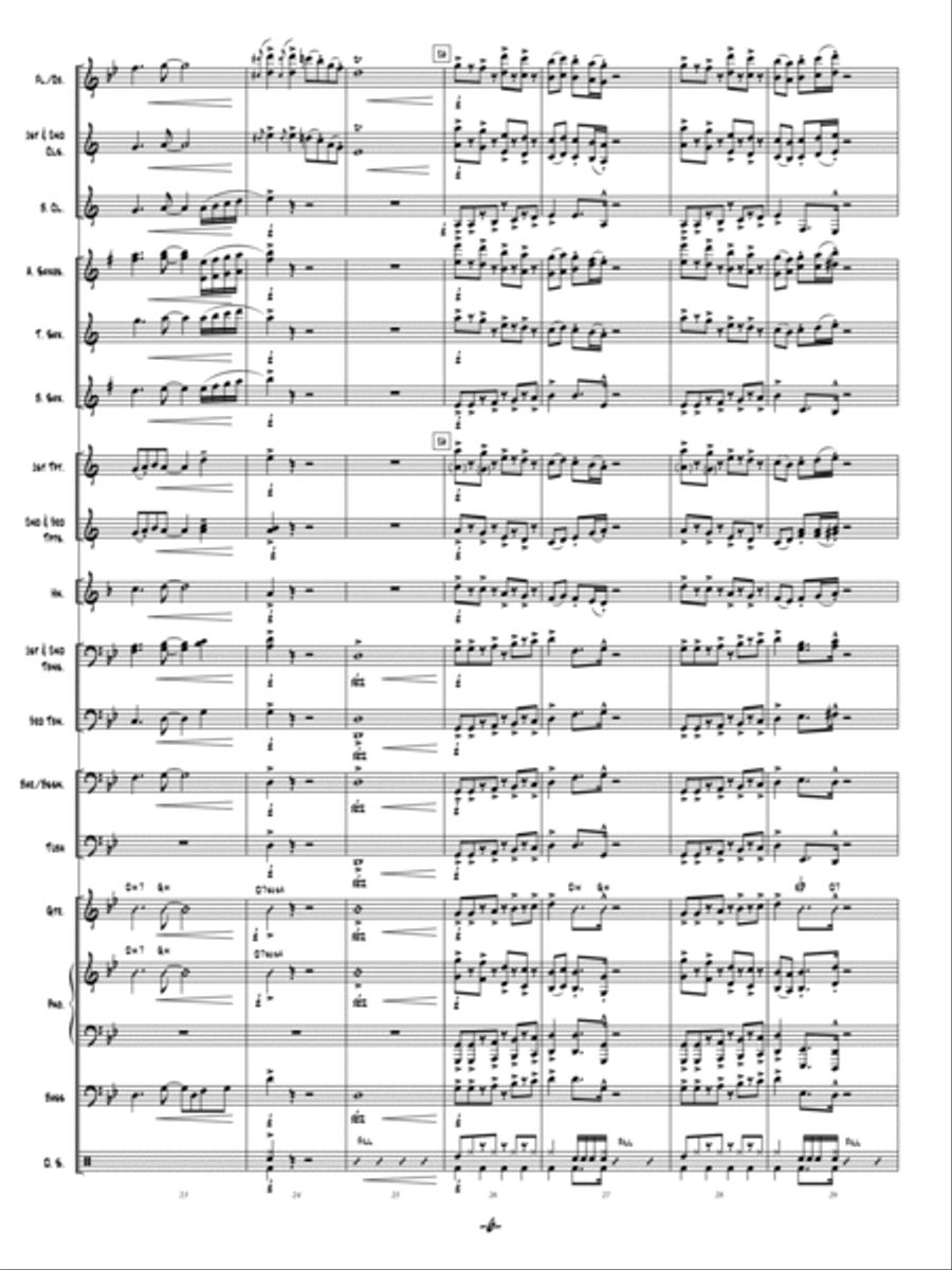 Ain't No Stoppin' Us! Concert Band scores gallery preview page 5