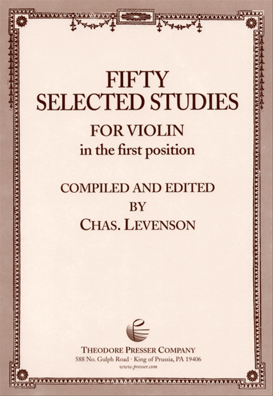 Fifty Selected Studies Fifty Selected Studies Chamber Music scores gallery preview page 1