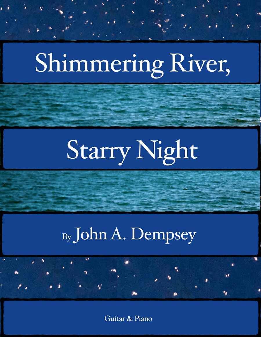 Shimmering River, Starry Night (Guitar and Piano) Acoustic Guitar scores gallery preview page 1