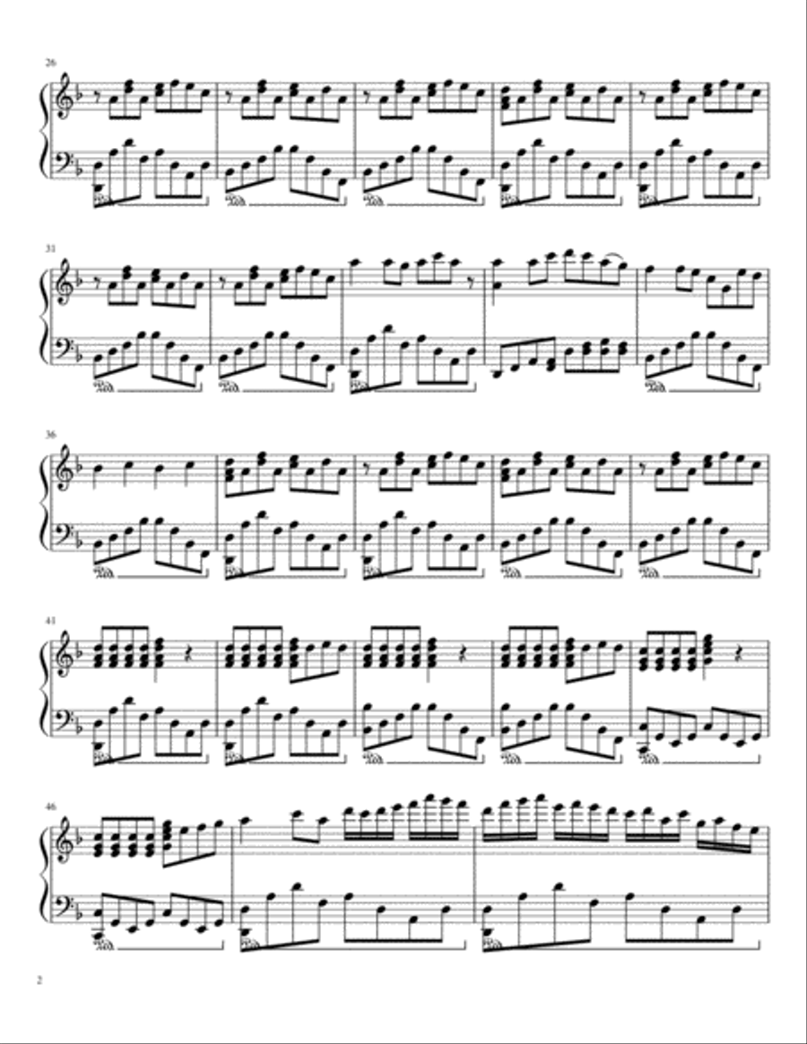 Candles and Roses Candles and Roses Piano Solo scores gallery preview page 2