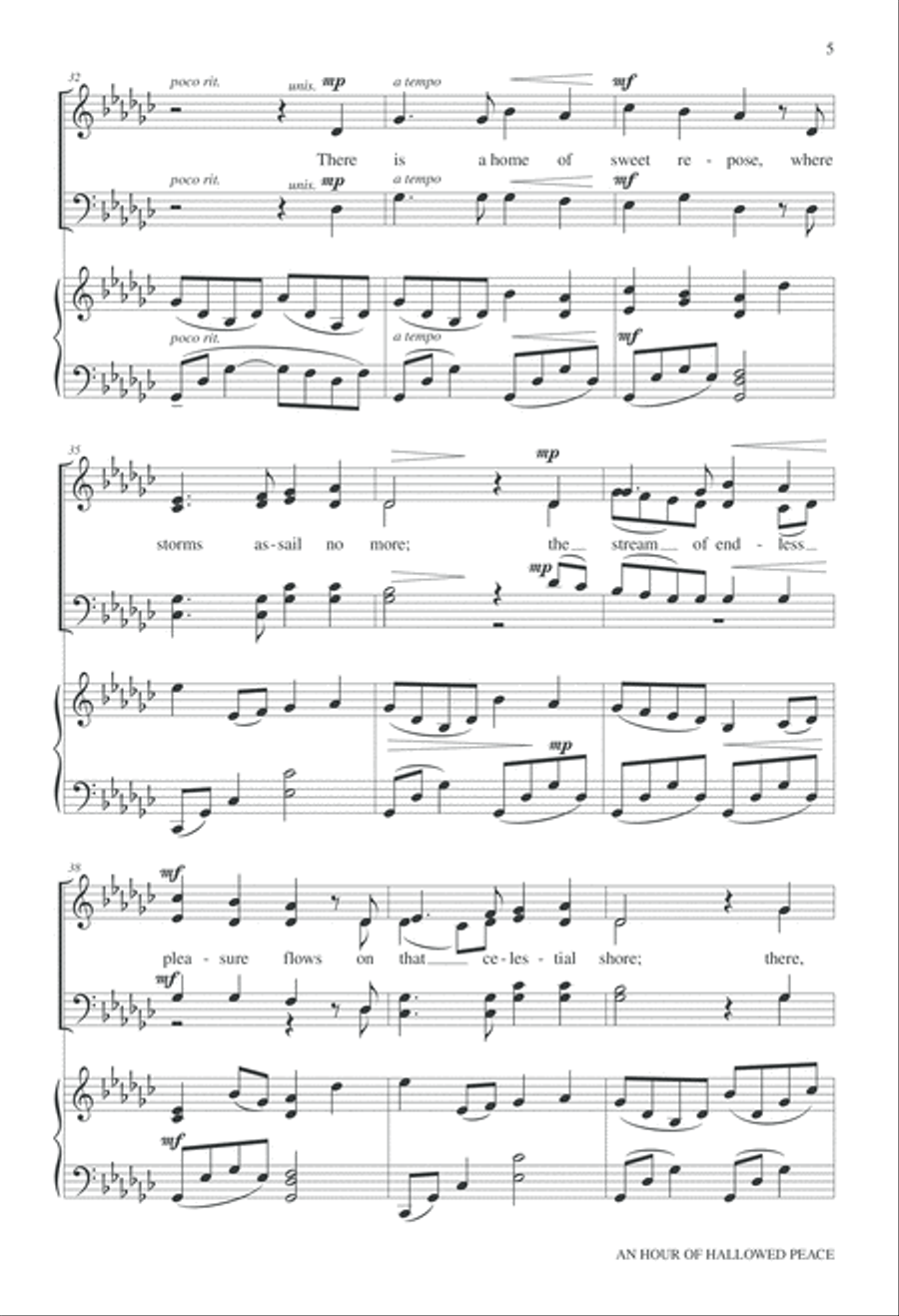 An Hour of Hallowed Peace 4-Part scores gallery preview page 6