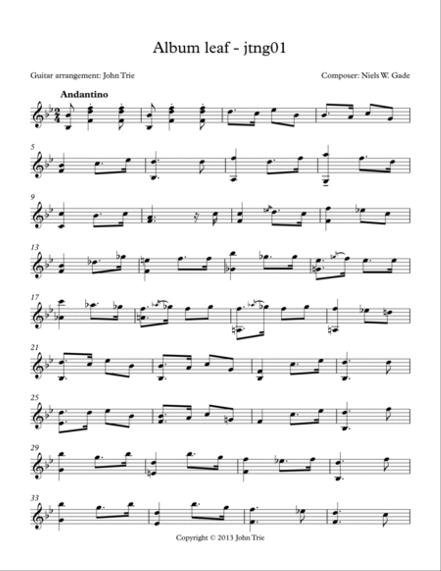 Album leaf - jteg01 Acoustic Guitar scores gallery preview page 2