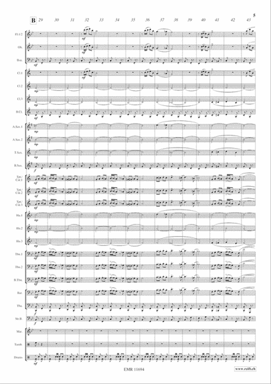 Otto e Mezzo Concert Band scores gallery preview page 6