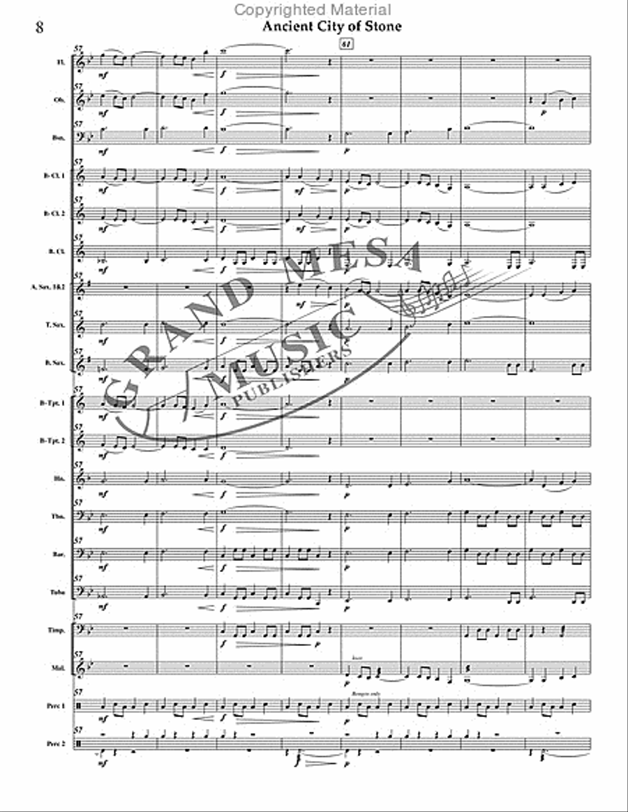 Ancient City of Stone Concert Band scores gallery preview page 9