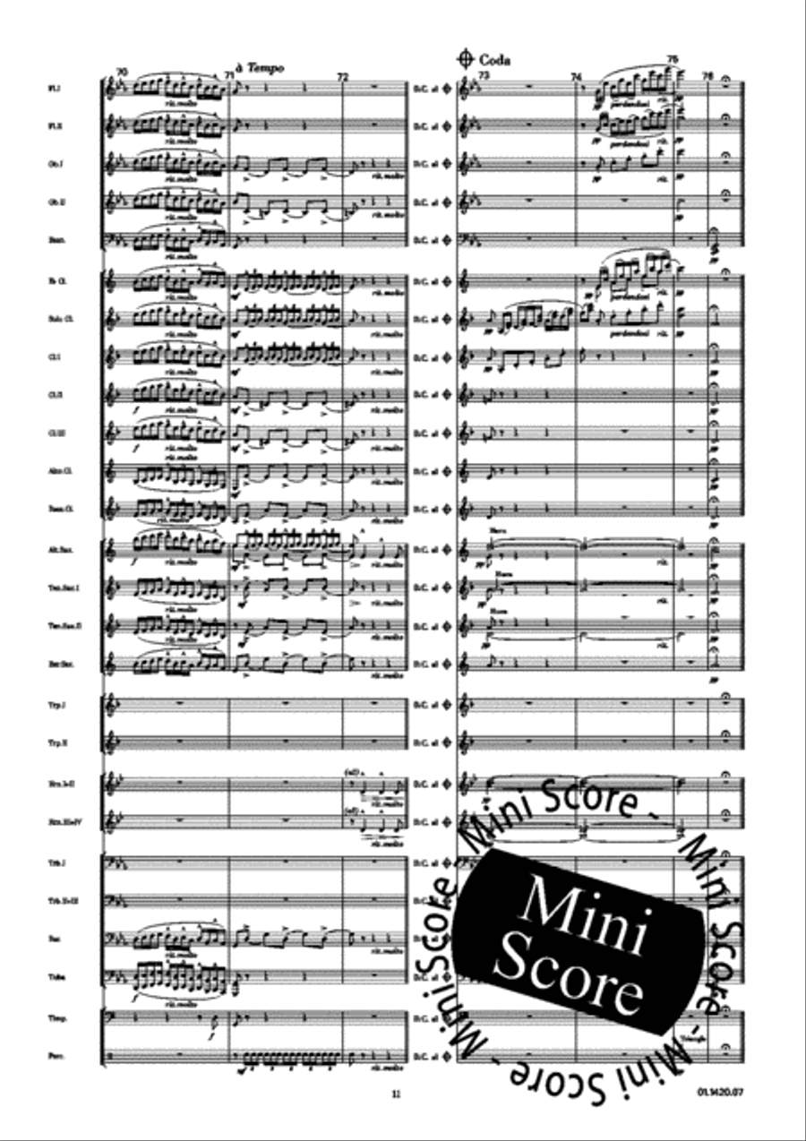Cadiz Concert Band scores gallery preview page 17