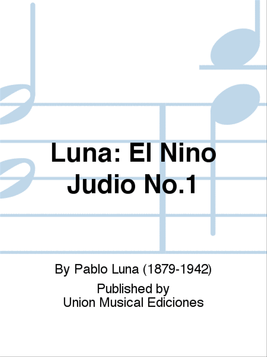 El Nino Judio No.1 El Nino Judio No.1 Voice Solo scores gallery preview page 1