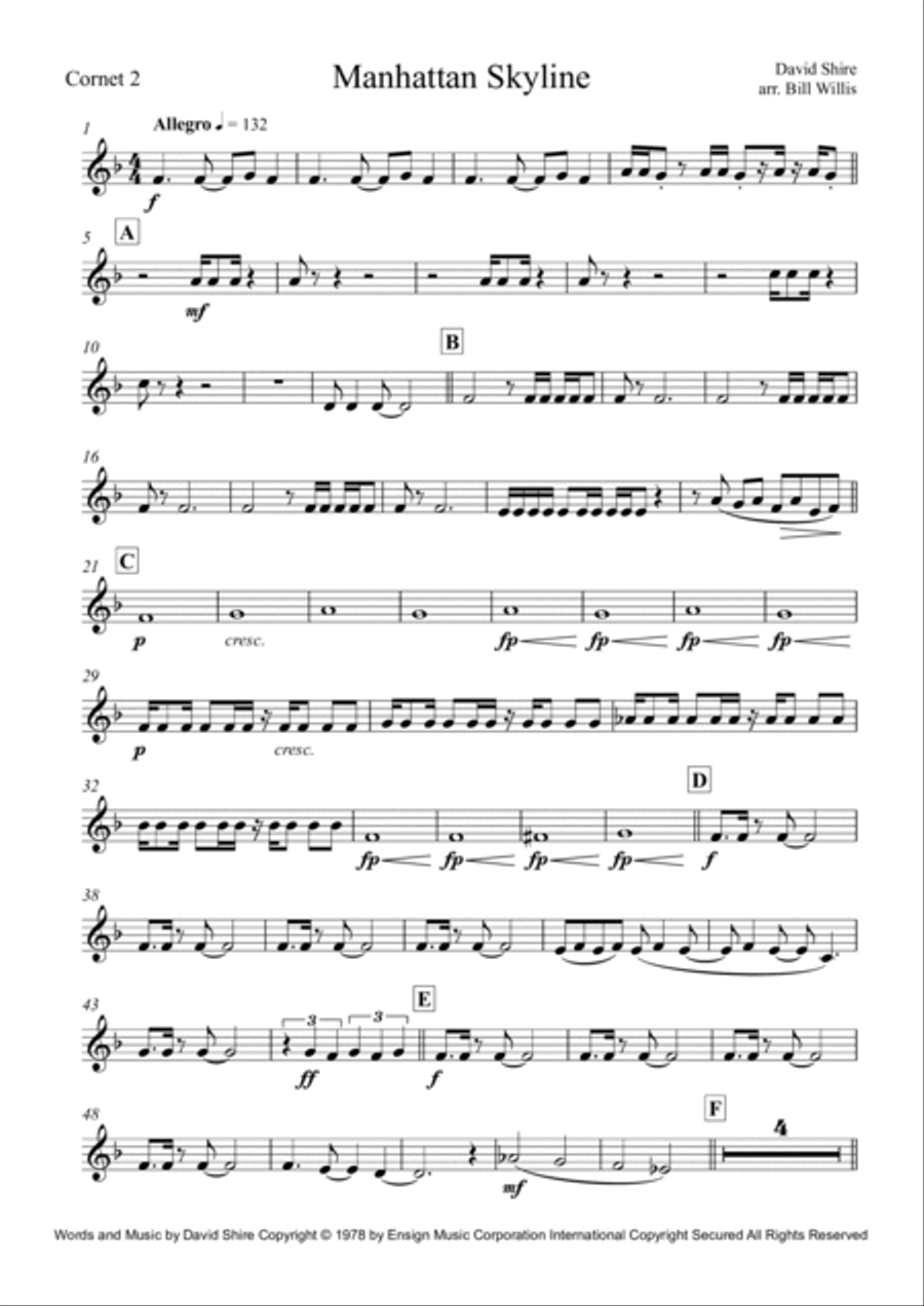 Manhattan Skyline Horn scores gallery preview page 3
