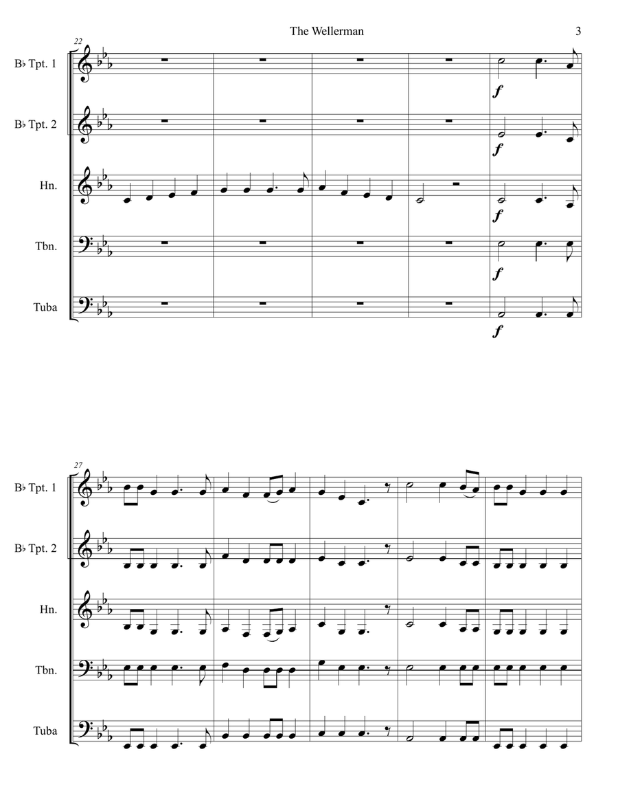 Wellerman Brass Ensemble scores gallery preview page 4