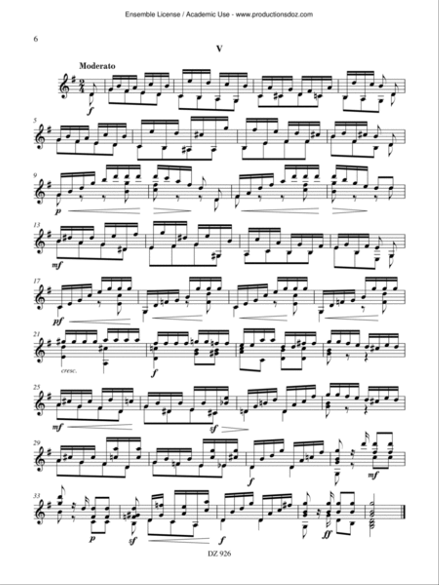 25 Études mélodiques progressives, op. 60 Classical Guitar scores gallery preview page 6
