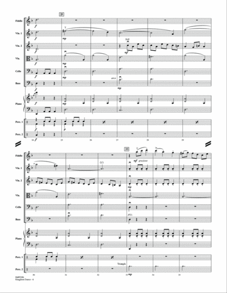 Kingdom Dance (from Tangled) - Conductor Score (Full Score) String Orchestra scores gallery preview page 4