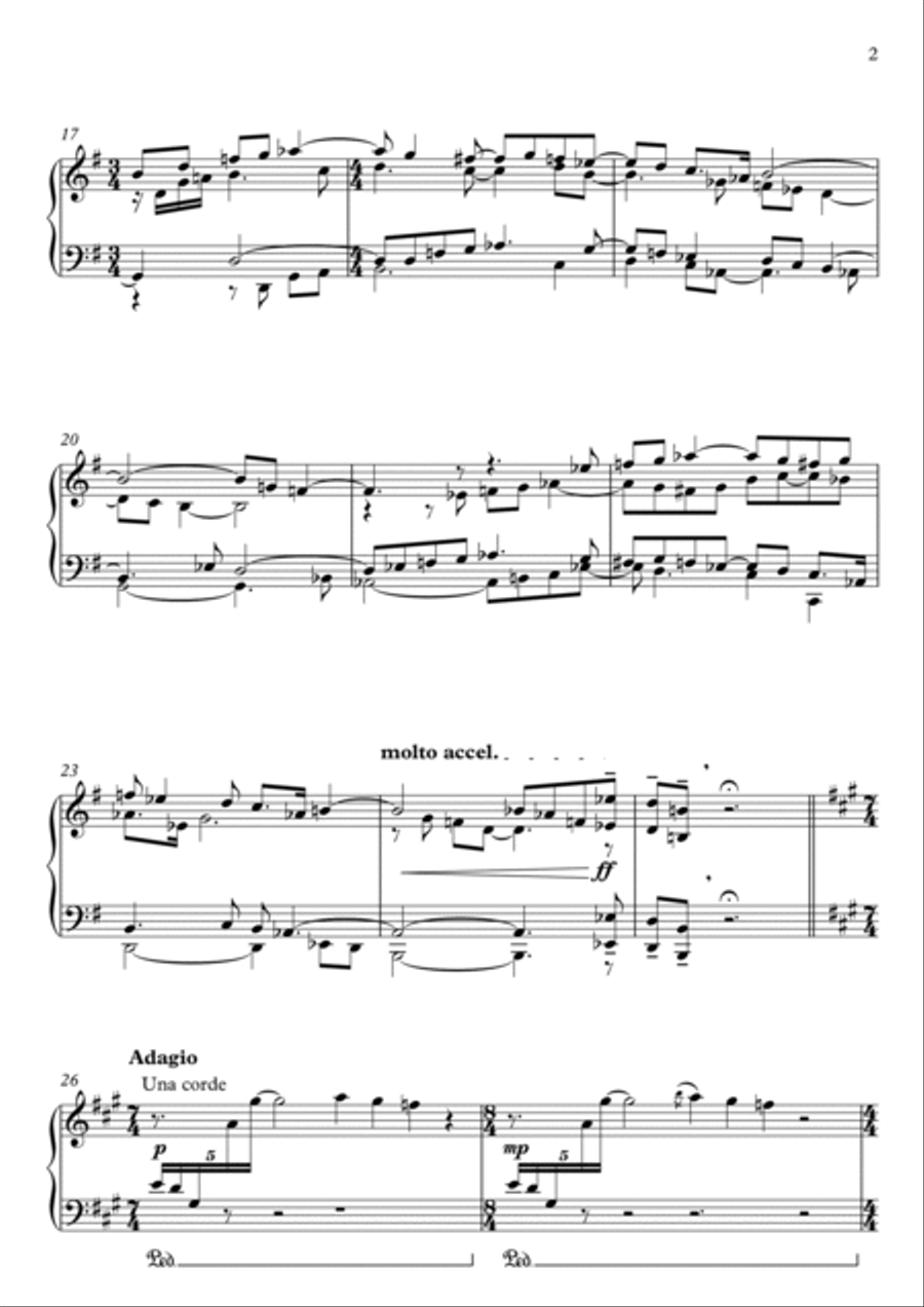 Four Dimensions for Piano Piano Solo scores gallery preview page 5