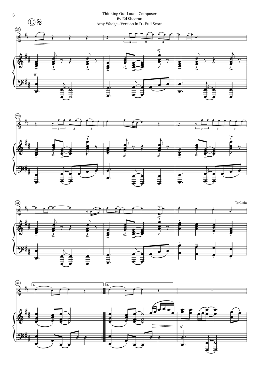 Thinking Out Loud Thinking Out Loud Chamber Music scores gallery preview page 4