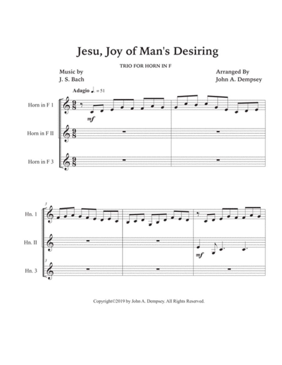 Jesu, Joy of Man's Desiring (Horn in F Trio) image number null