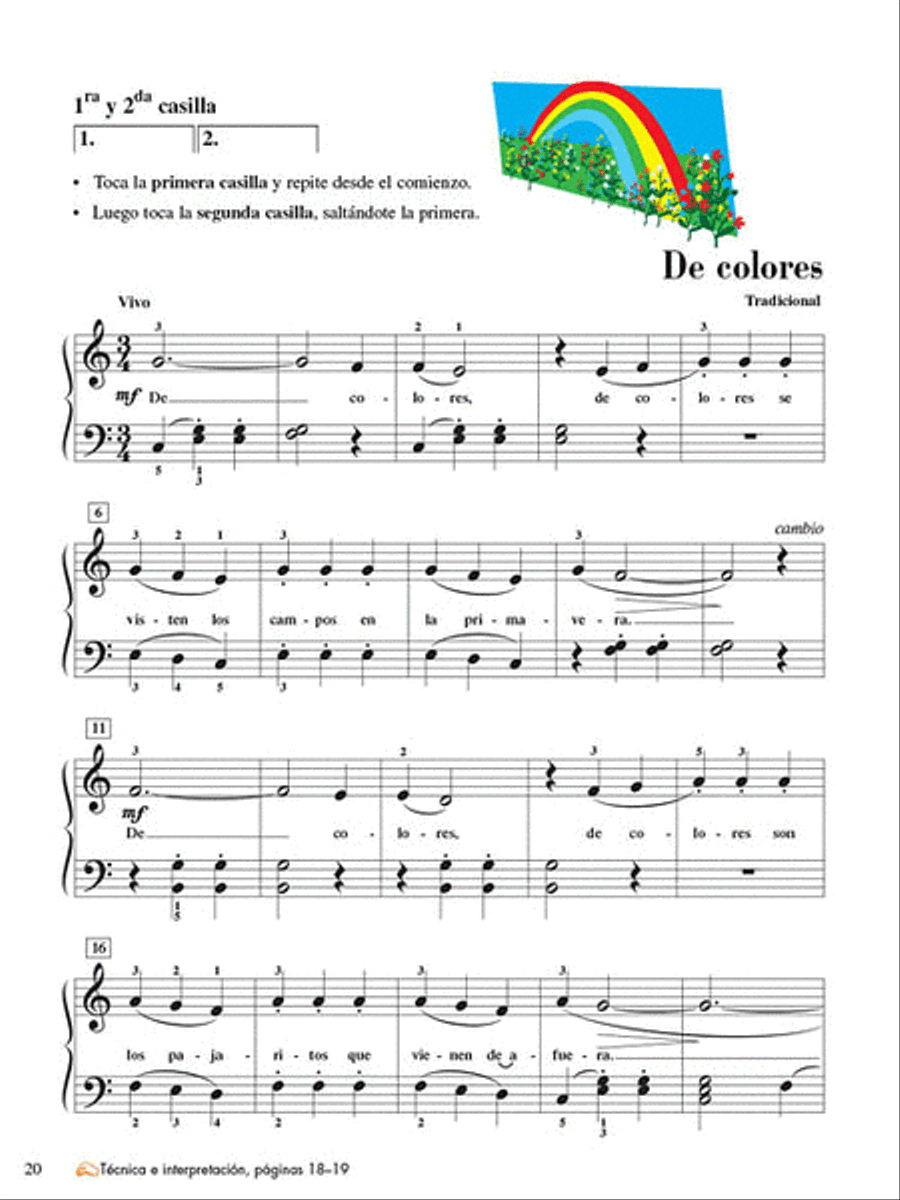 Libro de lecciones y teoria, Nivel 4 Piano Method scores gallery preview page 4
