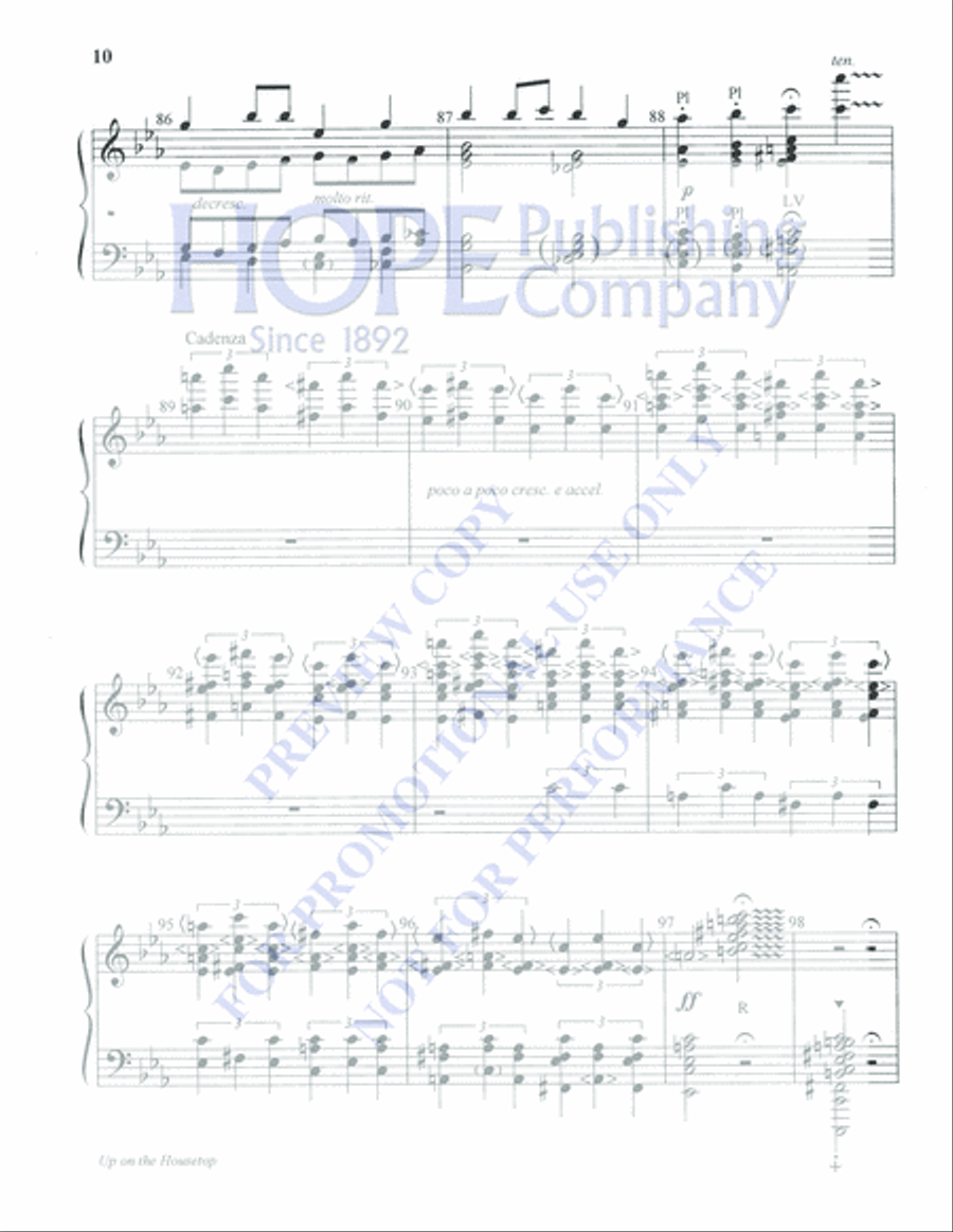 Up on the Housetop 5-Octaves scores gallery preview page 10