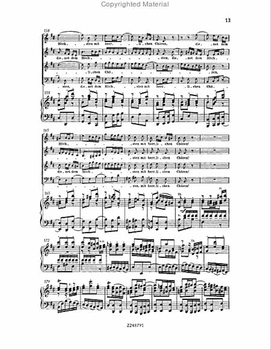 Christmas Oratorio, BWV 248 Choir scores gallery preview page 12