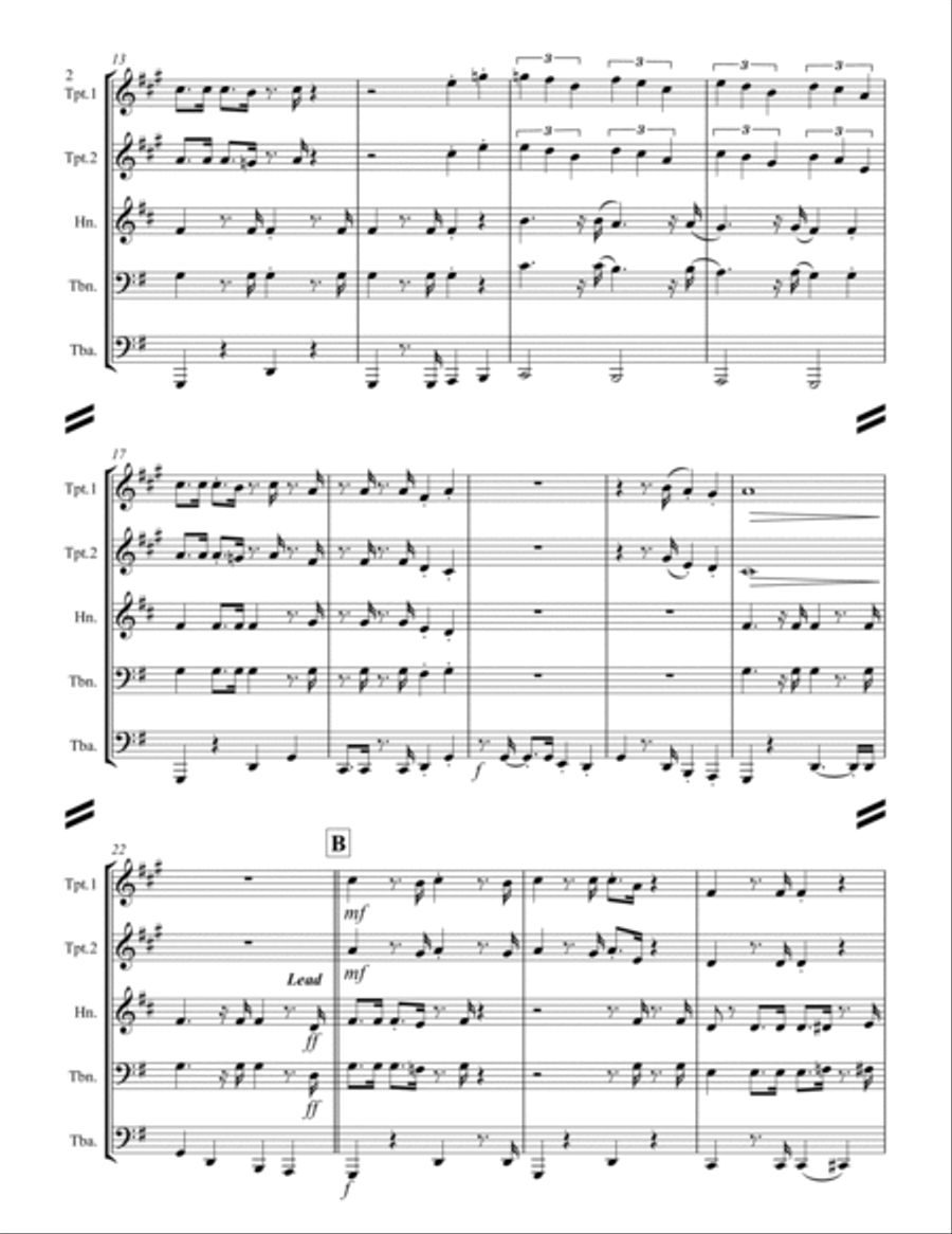 The Mexican Shuffle Horn scores gallery preview page 3