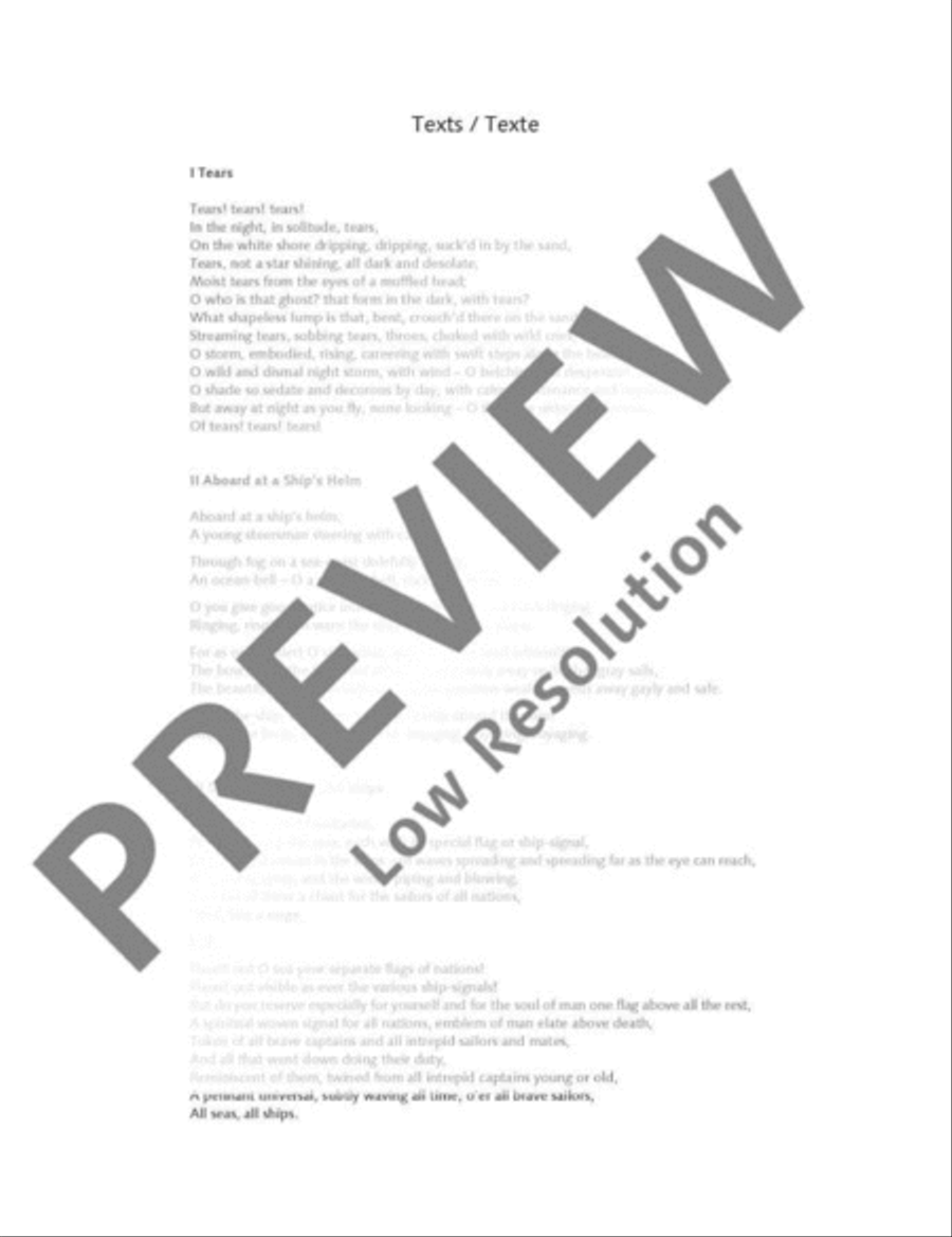 Three Songs Baritone Voice scores gallery preview page 4