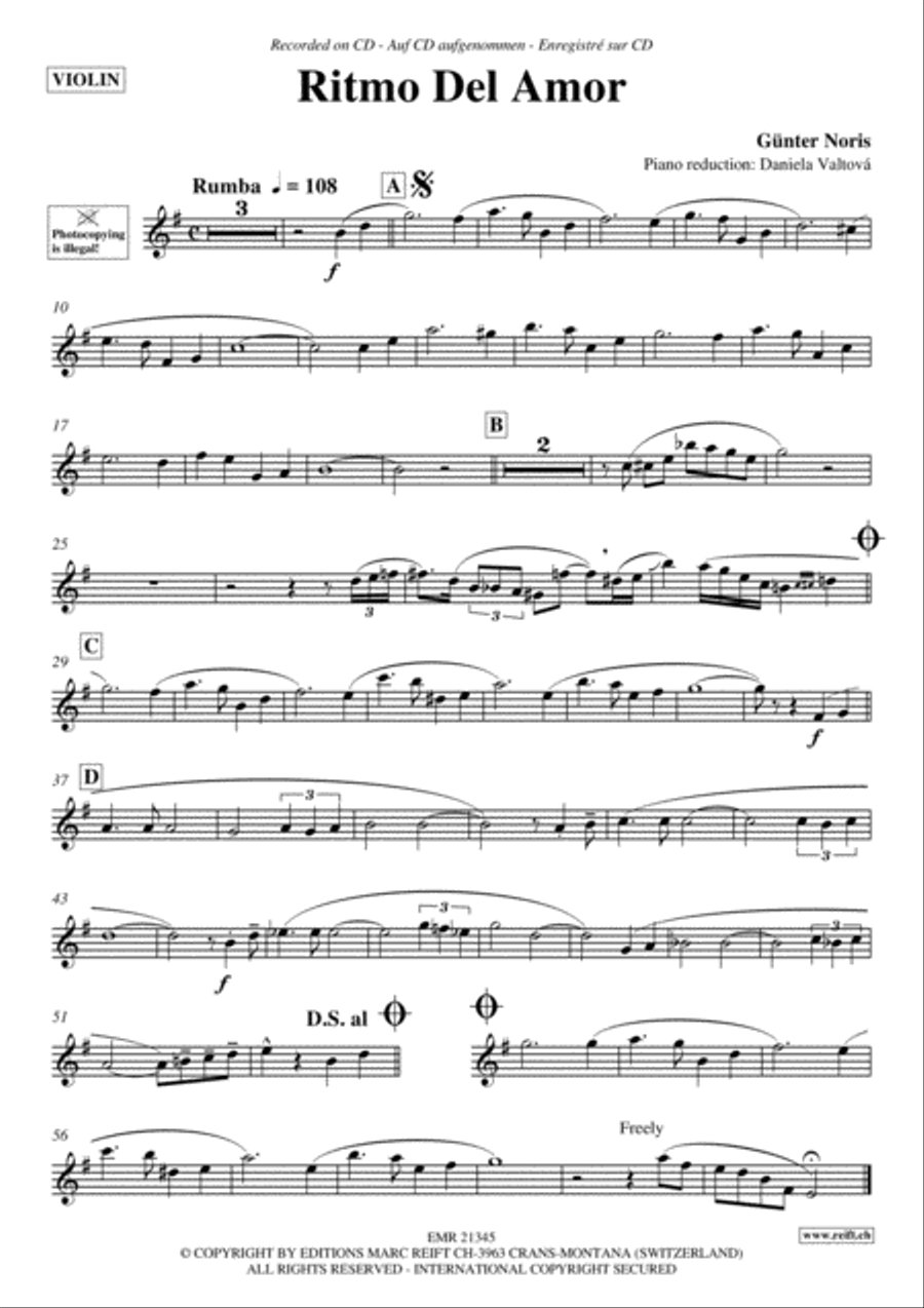 Ritmo Del Amor Violin Solo scores gallery preview page 3