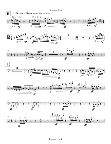 Requiem Octet ... In Memoriam Gunther Schuller (2015) 1st bassoon part