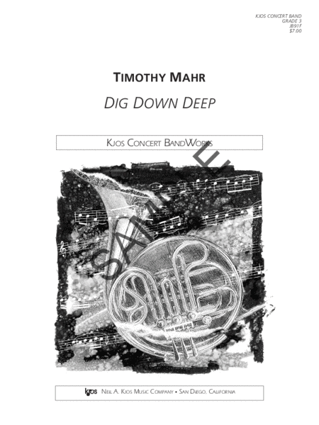 Dig Down Deep - Score