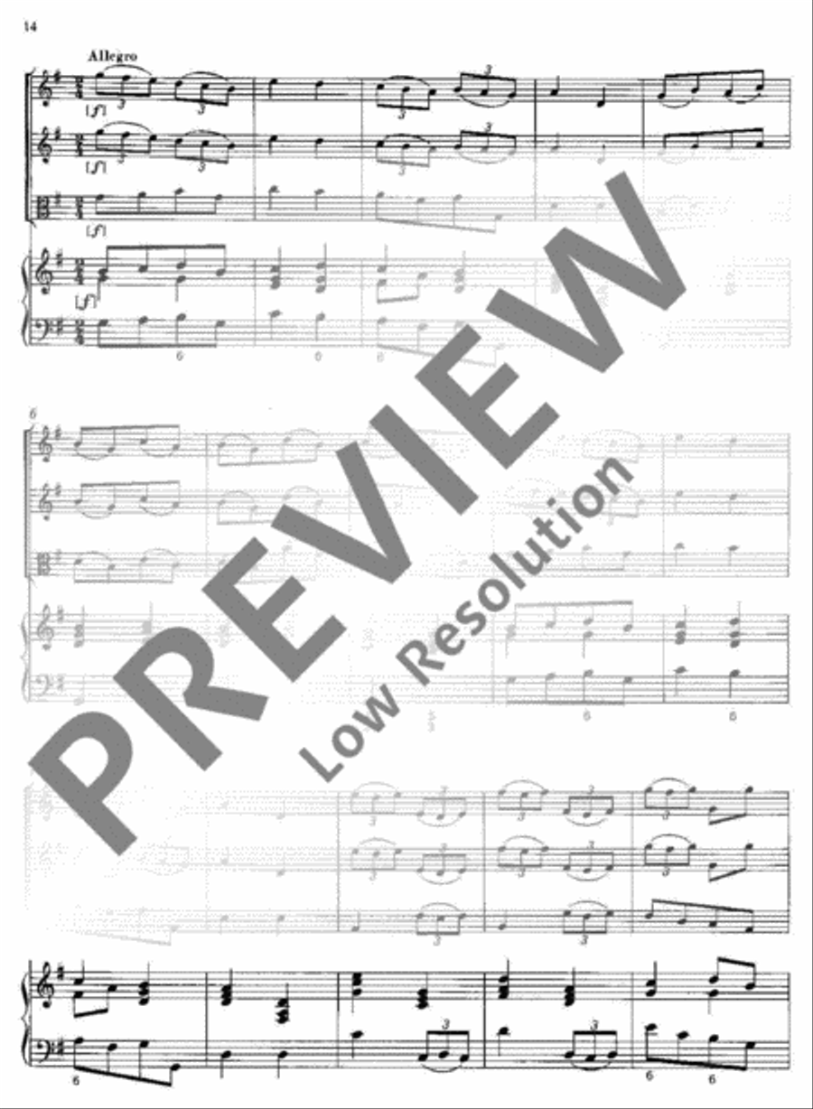 Concerto polonois G Major Basso Continuo scores gallery preview page 15