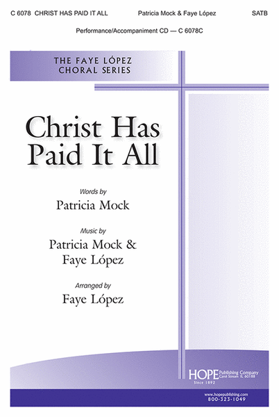 Christ Has Paid It All-SATB image number null