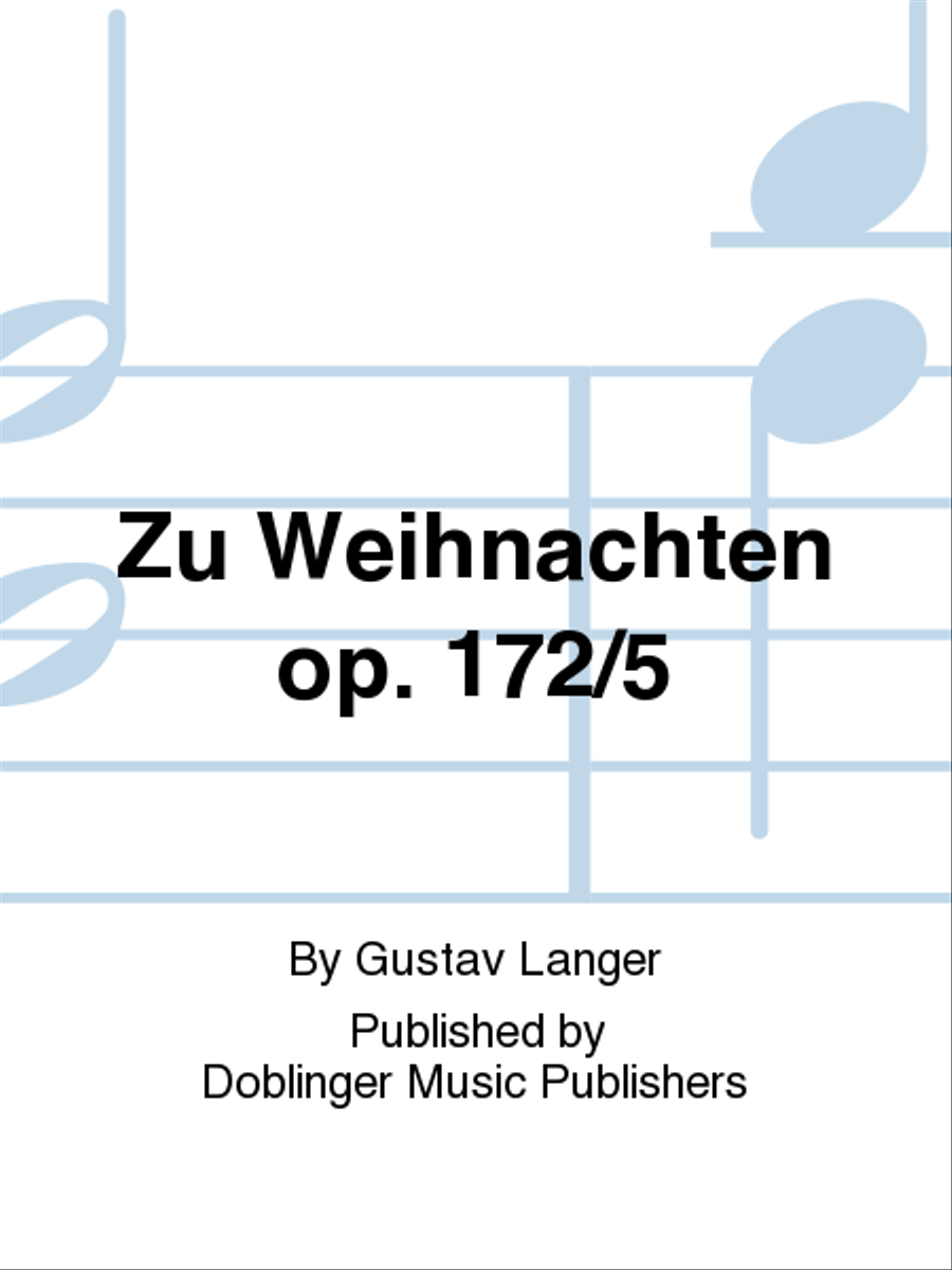 Zu Weihnachten op. 172/5 Zu Weihnachten op. 172/5 Piano Solo scores gallery preview page 1