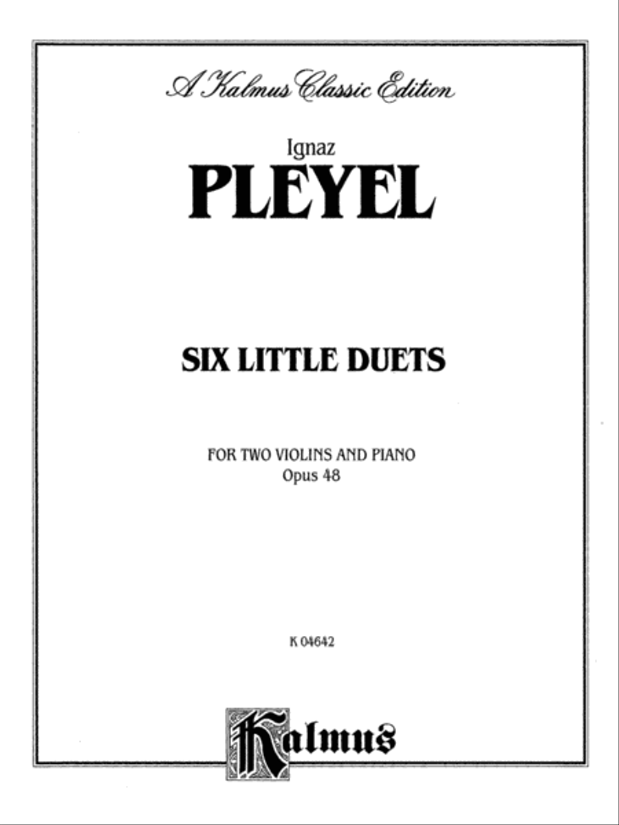 Six Little Duets, Op. 48 Six Little Duets, Op. 48 String Duet scores gallery preview page 2