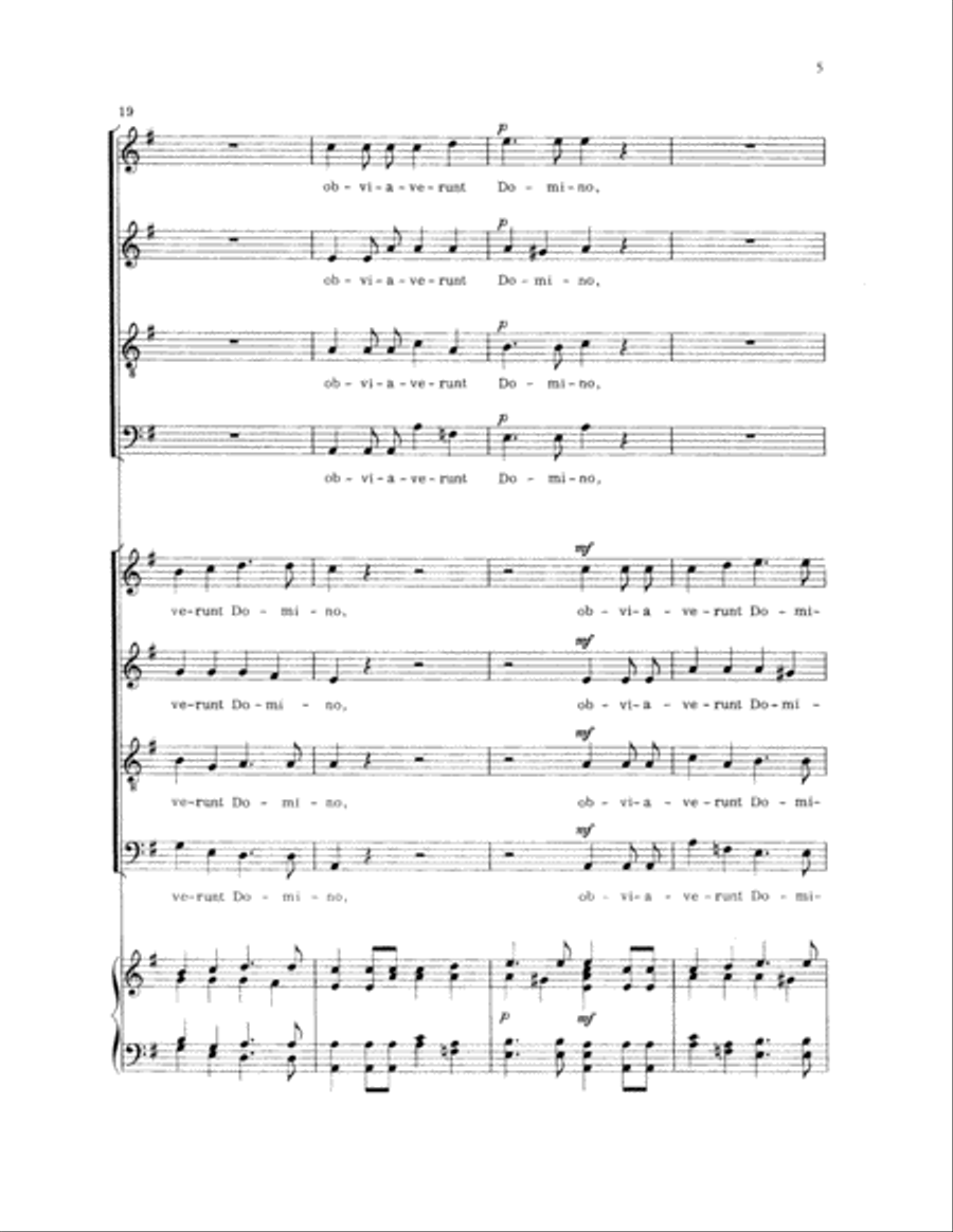 Pueri Hebraeorum 4-Part scores gallery preview page 6