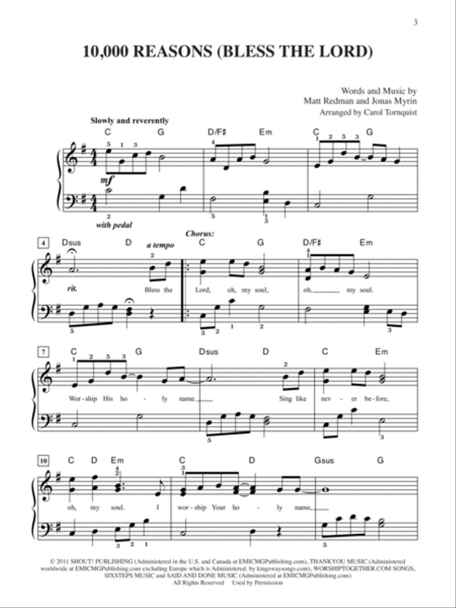 2013 Greatest Christian Hits Easy Piano scores gallery preview page 2