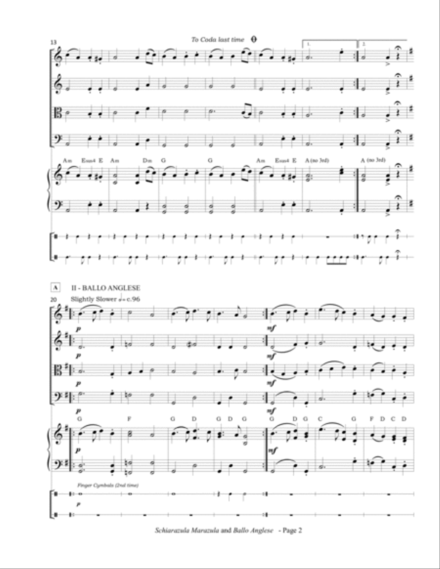 Schiarazula Marazula & Ballo Anglese (1583) Set of Parts scores gallery preview page 5