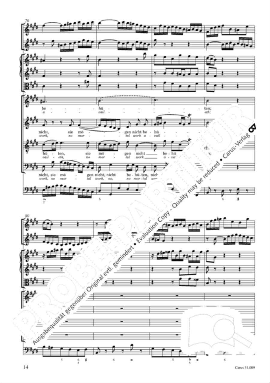 Salvation sure has come to man (Es ist das Heil uns kommen her) 4-Part scores gallery preview page 15