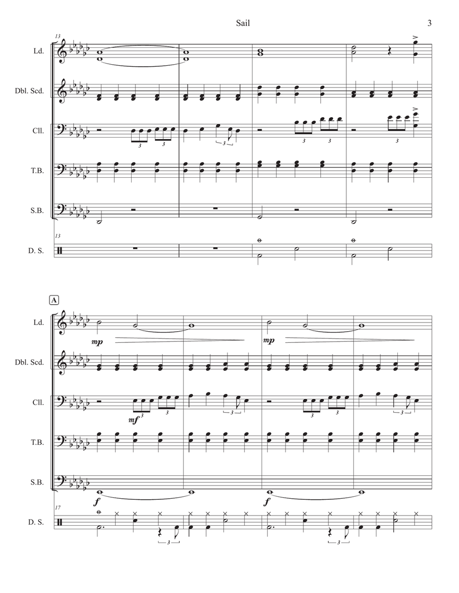 Sail Sail Steel Drum Band scores gallery preview page 4