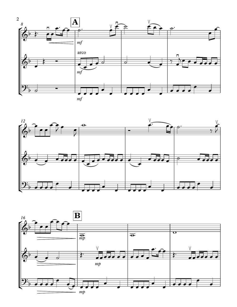 Love. String Trio scores gallery preview page 2