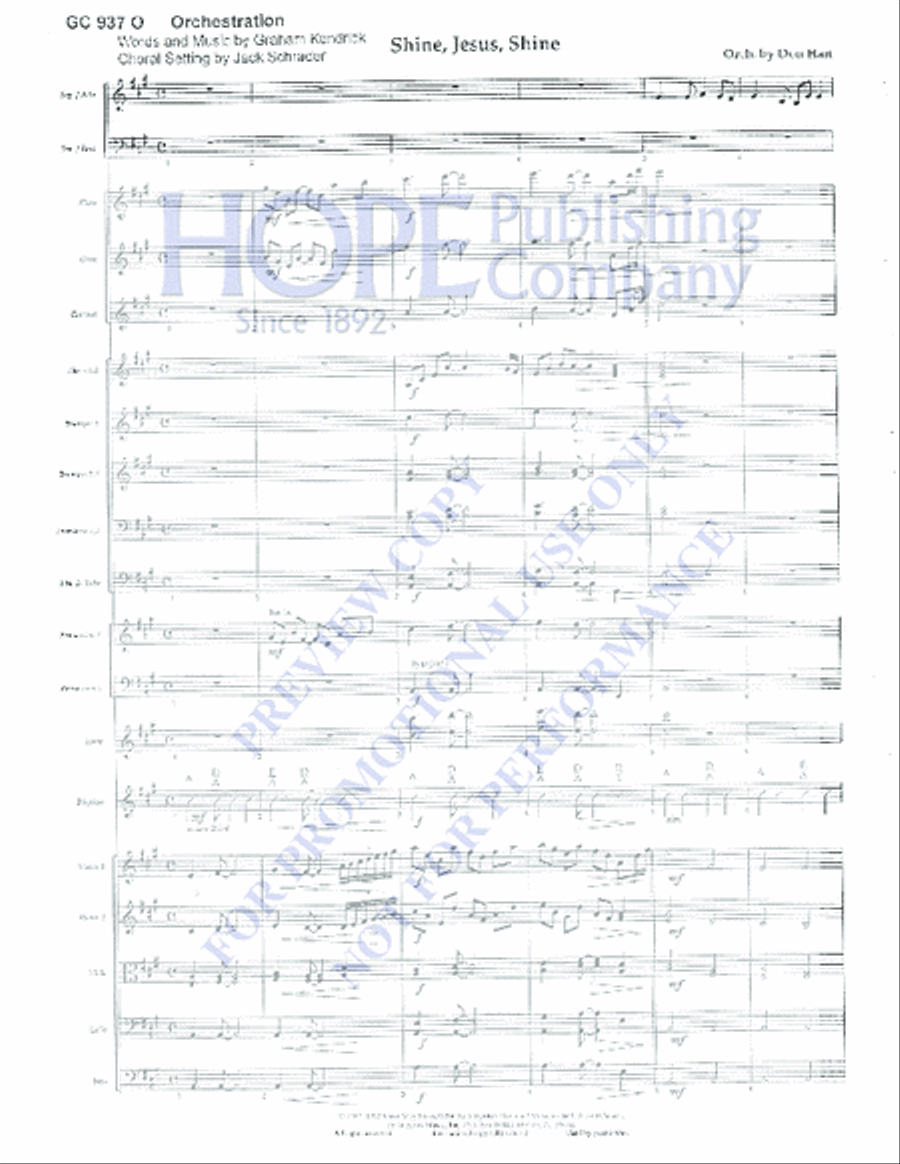 Shine, Jesus, Shine 4-Part scores gallery preview page 2