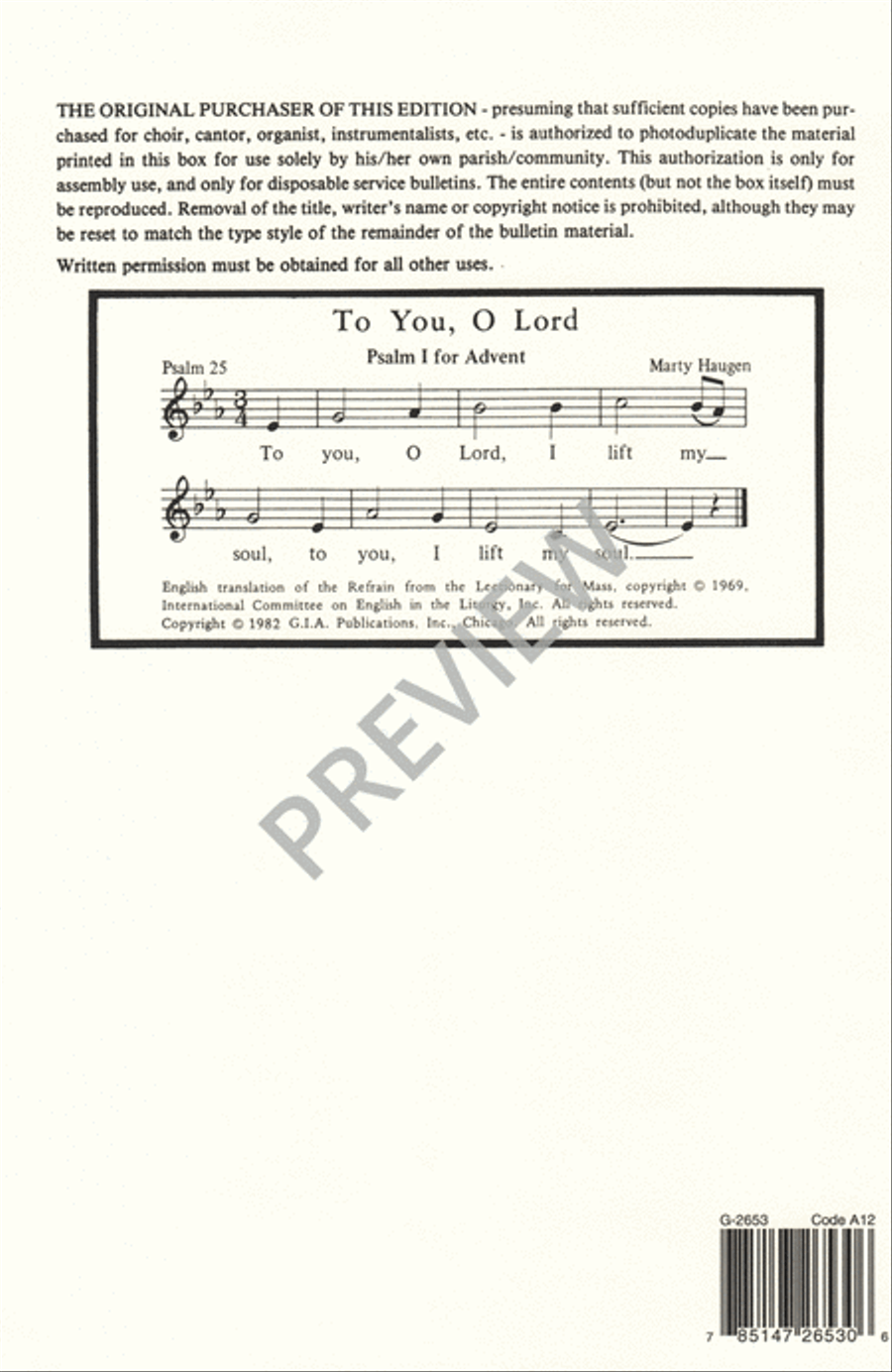 To You, O Lord 4-Part scores gallery preview page 11
