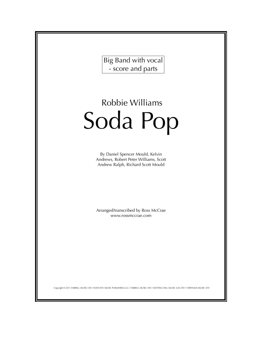 Soda Pop Soda Pop Jazz Ensemble scores gallery preview page 1