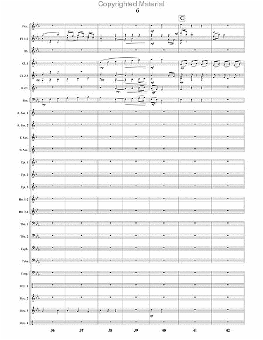 Tinker to Evers to Chance Concert Band scores gallery preview page 7
