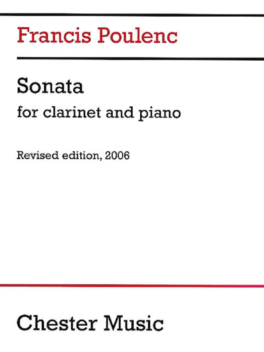 Sonata for Clarinet and Piano Clarinet Solo scores gallery preview page 1
