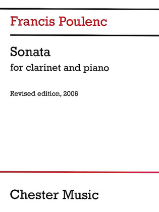 Book cover for Sonata for Clarinet and Piano